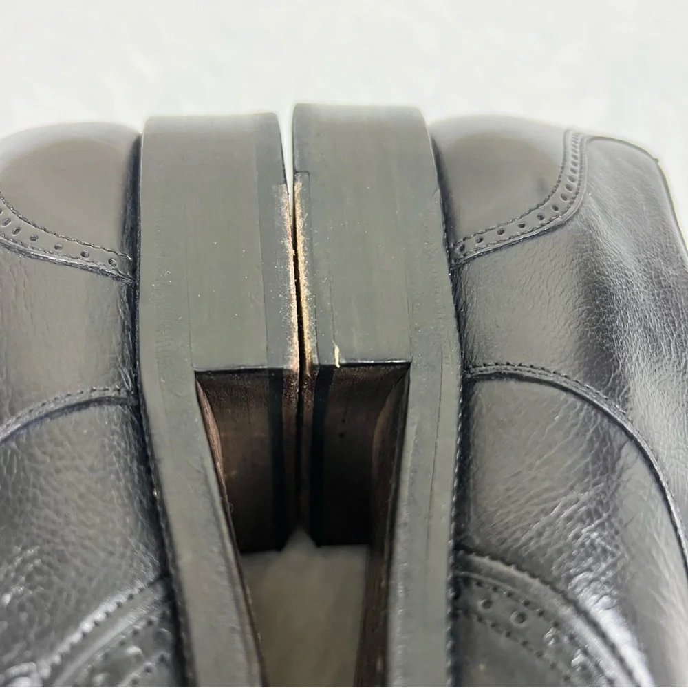 Magnanni Men’s  Black Leather Oxford Dress Shoes Classic Brogue Lace Up